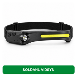 Soldahl® Vidsyn | 230° laddbar pannlampa