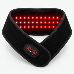 Soldahl® Nackband 3-i-1 med rött ljus, värme och vibration | 36 lampor, 15 minuter om dagen