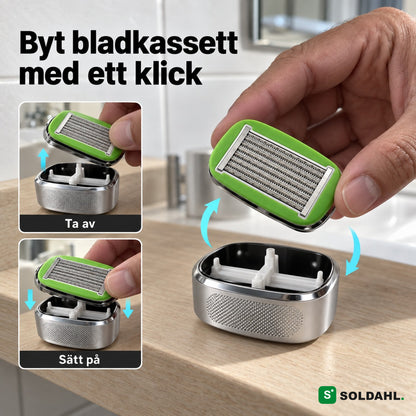 Byt bladkassett på Blankrak med ett klick
