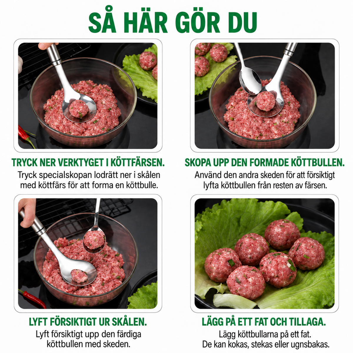 Så här gör du - fyra steg