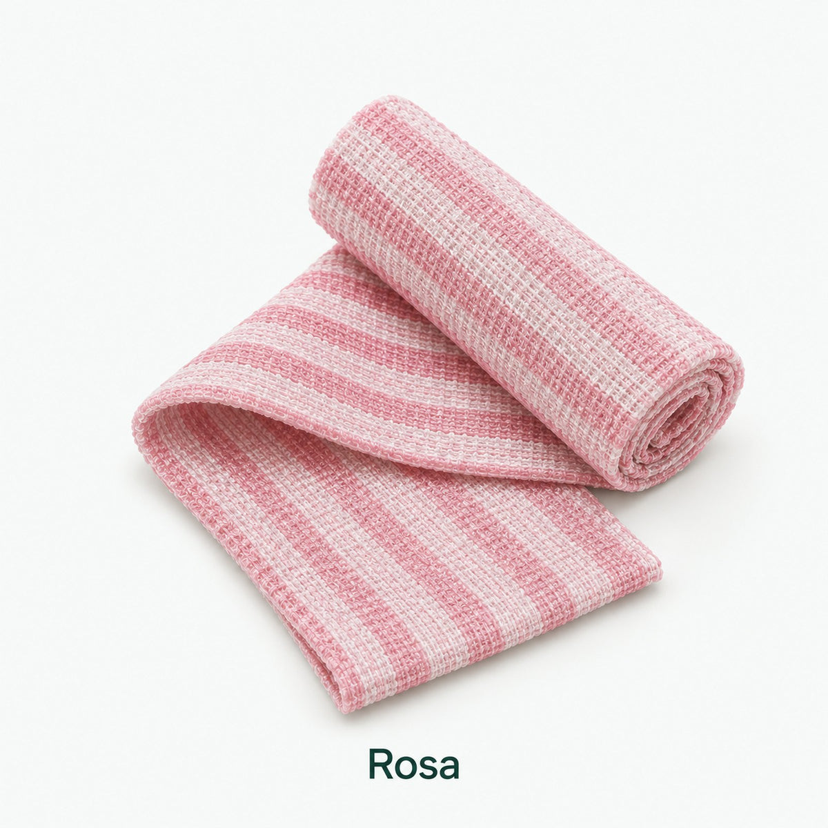 Exfolierande duschhandduk i färgen rosa