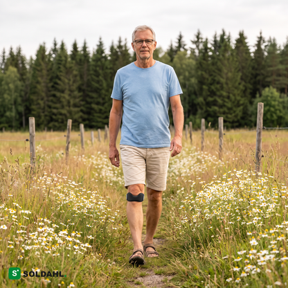 Soldahl Vidare under promenad i sommarhage