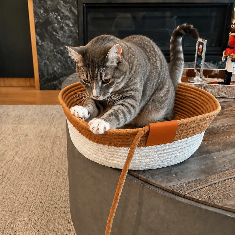 De flesta katter har redan en klöspryl - och river ändå soffan