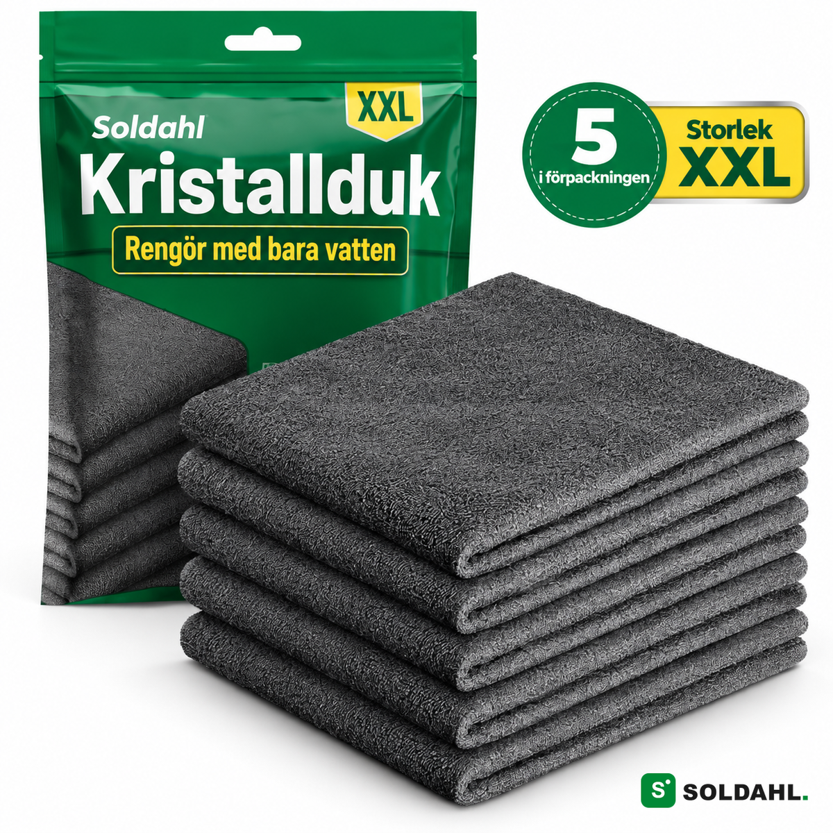 Soldahl Kristallduk 5-pack XXL