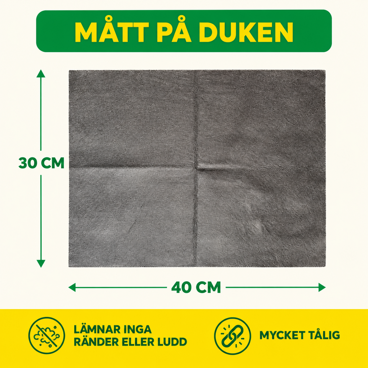 Matt pa duken 30x40 cm