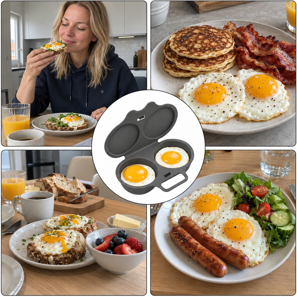 Frukost med ägg från Äggklar, fyra vardagsfrukostar