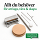 Soldahl Minivävram komplett kit med vävram, fjäder, tränål och träskivor