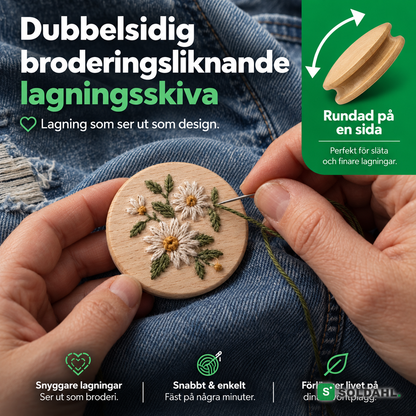 Dubbelsidig lagningsskiva i massiv bok för finare lagningar