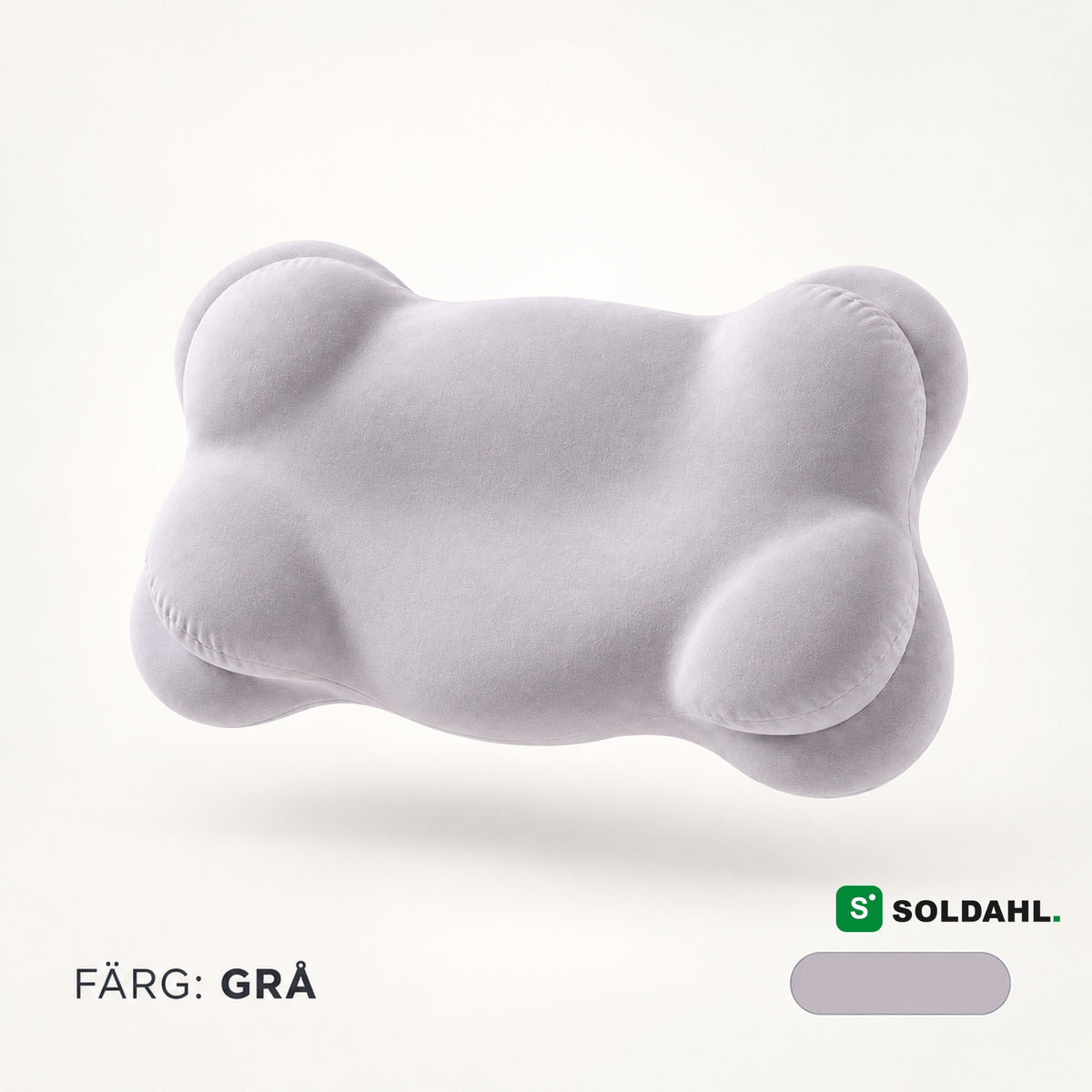 Ergonomisk molnkudde i färgen grå