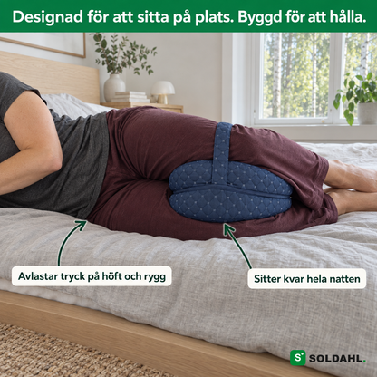 Designad för att sitta på plats – Soldahl Nattro avlastar höft och rygg och sitter kvar hela natten