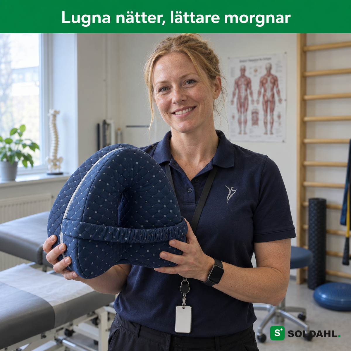 Fysioterapeut visar Soldahl Nattro – lugna nätter, lättare morgnar