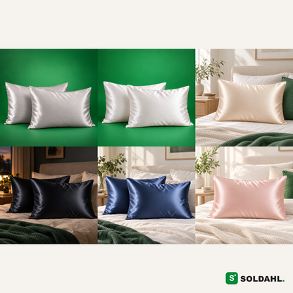 Silkesro finns i sex färger: Pearl grey, Cloud, Champagne, Midnight, Blue Moon och Soft pink