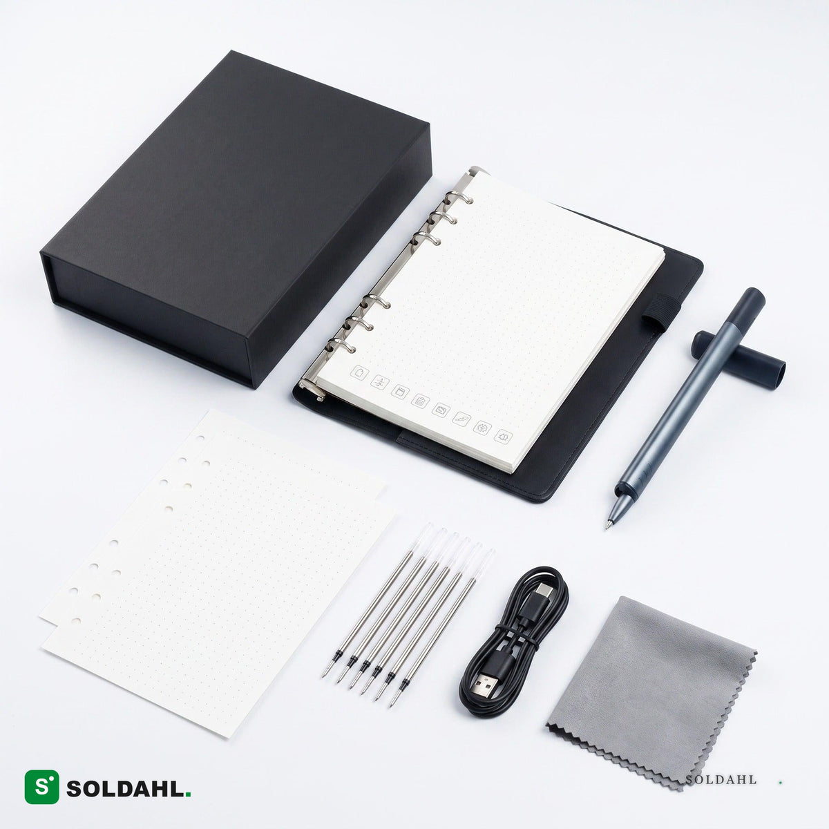 Soldahl Smartpenna set med penna, block och tillbehör