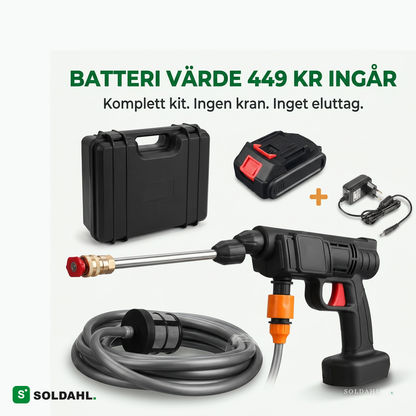 Komplett kit med batteri, laddare och väska