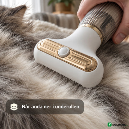 GroomPros borsthuvud når ner i tjock underull