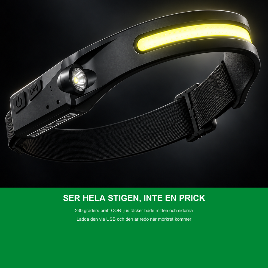 En vanlig pannlampa ger dig en prick. Den här ger dig hela bilden.