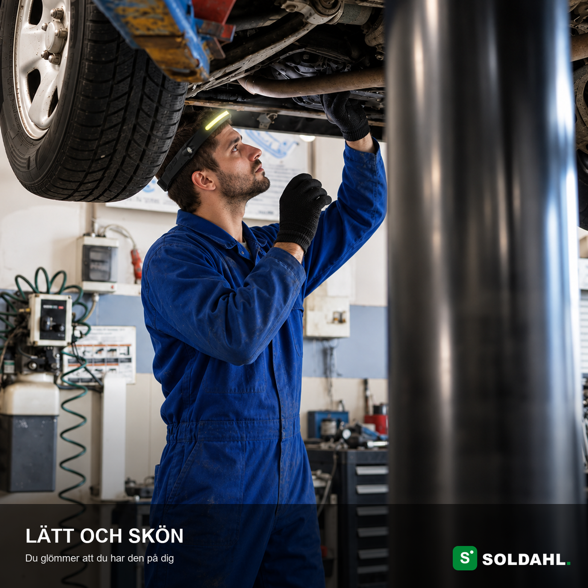 Soldahl® Vidsyn | 230° laddbar pannlampa