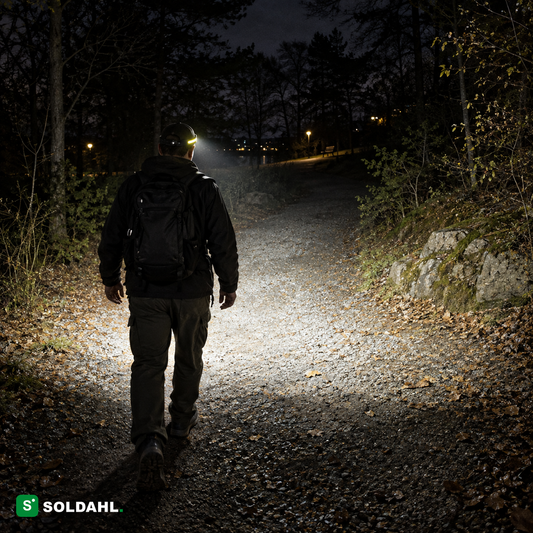 Soldahl® Vidsyn | 230° laddbar pannlampa