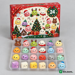 Soldahl® Mjukjul | Squishy-julkalender med 24 figurer