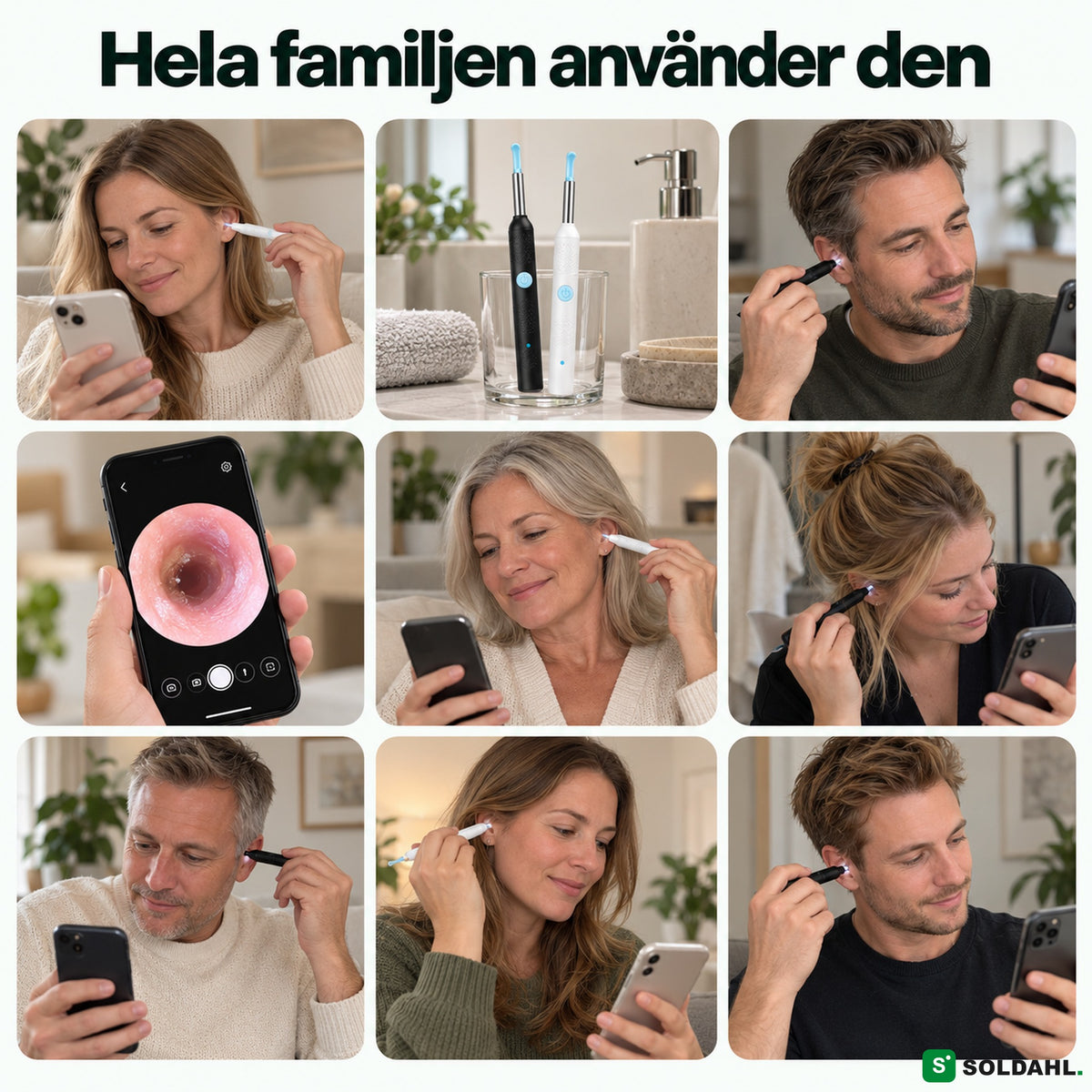 Vuxna i olika åldrar använder Vaxvy hemma