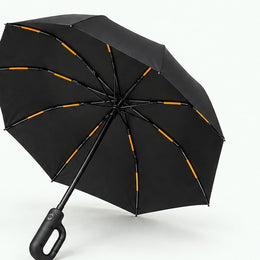Soldahl® Stormparaply vindtåligt automatparaply med hake | fjädrar tillbaka i blåsten