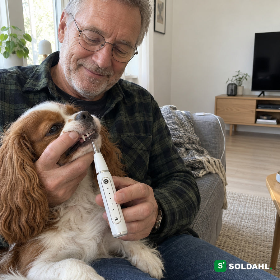 Hunden hatar tandborstning. Tandstenen blir kvar. Du vet att du borde göra något.