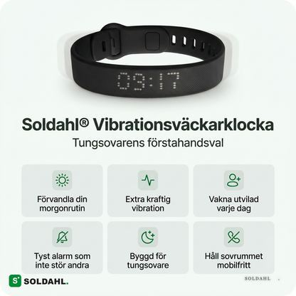 Soldahl Vibrationsväckarklocka för tungsovare
