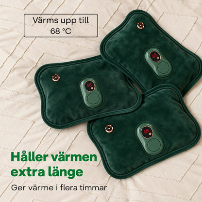 Värms upp till 68 grader
